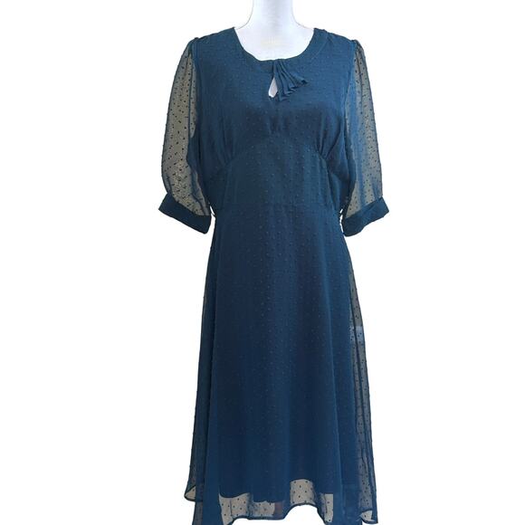 Lindy Bop Dresses & Skirts - LIndy Bop Lissie dress, petrol blue, romantic, 40s style, wedding shower, retro